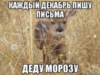 Каждый декабрь пишу письма деду морозу