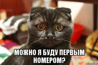  можно я буду первым номером?