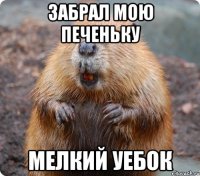 Забрал мою печеньку Мелкий уебок