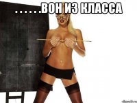 . . . . . .вон из класса 