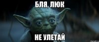 БЛЯ, ЛЮК не улетай