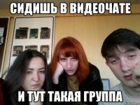 СИДИШЬ В ВИДЕОЧАТЕ И ТУТ ТАКАЯ ГРУППА