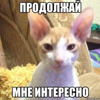 продолжай мне интересно