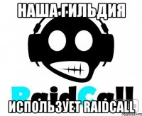 наша гильдия использует RaidCall