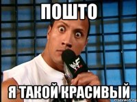 пошто я такой красивый