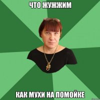 что жужжим как мухи на помойке