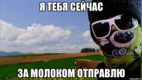 я тебя сейчас за молоком отправлю