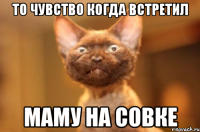 ТО чувство когда встретил маму на совке