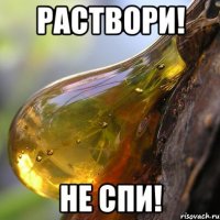 Раствори! Не спи!