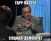 гарр поттер социал-демократ