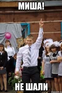 Миша! Не шали