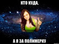 кто куда, а я за полимерку