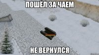 пошёл за чаем не вернулся