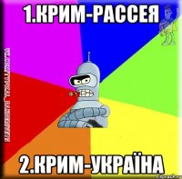 1.Крим-Рассея 2.Крим-Україна