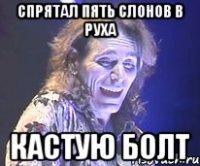 спрятал пять слонов в руха кастую болт