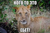 кого то это ебет!