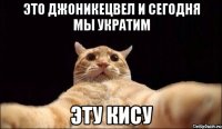 Это джоникецвел и сегодня мы укратим Эту кису