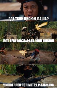 где твой писюн, паша? вот тебе мазафака мой писюн  у меня член пол метра мазафака