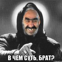  В ЧЁМ СУТЬ, БРАТ?