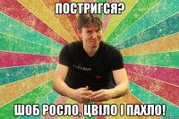 постригся? шоб росло, цвіло і пахло!