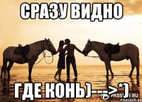 сразу видно где конь)--->*)