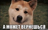  а может вернешься