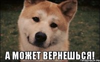  а может вернешься!