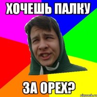 ХОЧЕШЬ ПАЛКУ ЗА ОРЕХ?