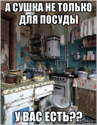 а сушка не только для посуды у вас есть??
