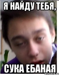 Я найду тебя, сука ебаная