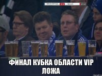  Финал кубка области VIP ложа