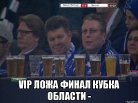  VIP ложа Финал кубка области -
