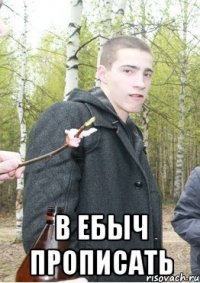  в ебыч прописать