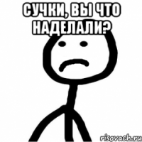 Сучки, вы что наделали? 