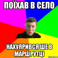 поїхав в село нахуярився ше в маршрутці