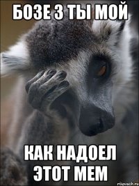 бозе з ты мой как надоел этот мем