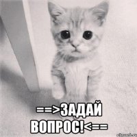  ==>Задай вопрос!<==