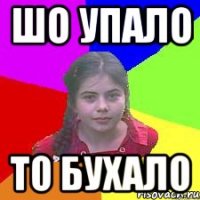 Шо упало то бухало