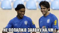  не попали в заявку на чм (
