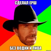 Сделал ерш без водки и пива
