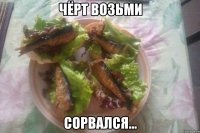 Чёрт возьми сорвался...