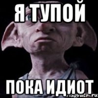 я тупой пока идиот