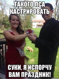 такого пса кастрировать суки, я испорчу вам праздник!