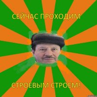 Сейчас проходим строевым строем!