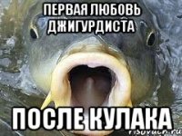 первая любовь джигурдиста после кулака