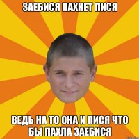заебися пахнет пися ведь на то она и пися что бы пахла заебися