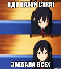 Иди нахуй сука! Заебала всех