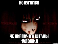 Испугался Че кирпичи в штаны наложил