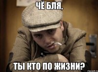 чё бля, ты кто по жизни?