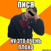 Пися Ну это очень плохо
